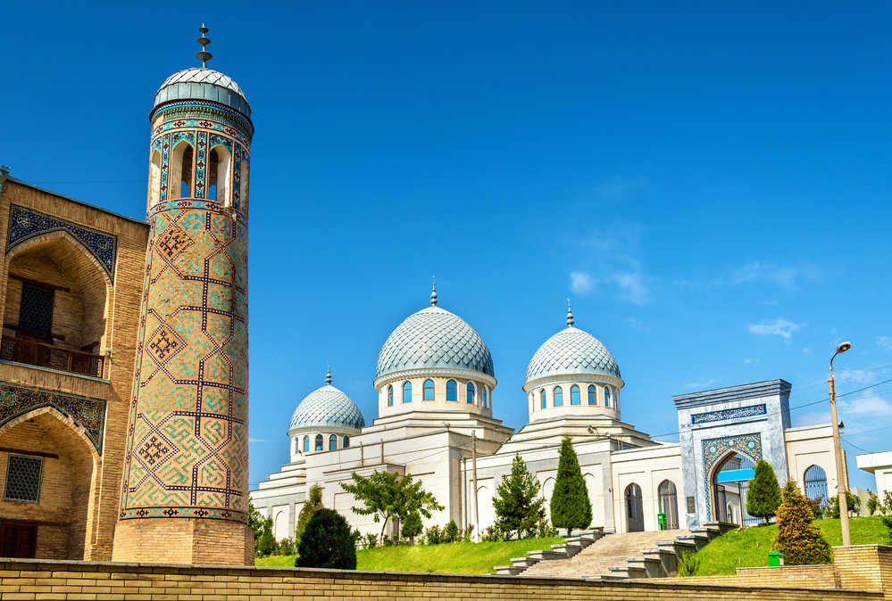View of medieval Dzhuma Mosque in Tashkent, Uzbekistan